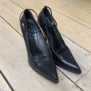 Prada Platform pumps with ankle strap sz 10.5